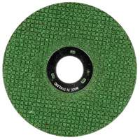 Green Corps Flexible Grinding Wheel, 4-1/2" x 1/8", 7/8" Arbor, Ceramic, Type 27 Fastek