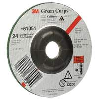 Green Corps Flexible Grinding Wheel, 5" x 1/4", 7/8" Arbor, Ceramic, Type 1 Fastek