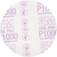 Disque de finition en pellicule Hookit, dia 5", Grain P1000, Oxyde d'aluminium Fastek