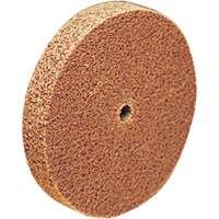 Meule d'abrasion et de polissage unitaris&eacute;e Scotch-Brite, 6" x 1/8", Arbre de 1/2", Grain de Cors&eacute;, Oxyde d'aluminium Fastek