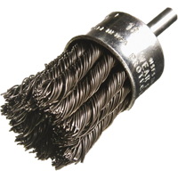 Knotted Wire End Brushes, 1/2" Dia., 0.014" Wire Dia., 1/4" Shank NU456 | Fastek