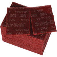 Scotch-Brite 7447 Hand Pads, Aluminum Oxide, 9" x 6", Very Fine Grit Fastek