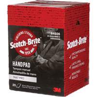 Scotch-Brite 7447 Hand Pads, Aluminum Oxide, 9" x 6", Very Fine Grit Fastek