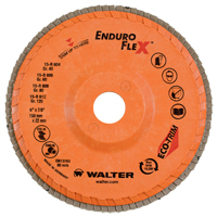 Enduro-Flex Flap Wheels, 6" x 7/8", Type 27, 40 Grit, Zirconium Fastek