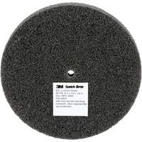Meule unitaris&eacute;e EXL Scotch-Brite, 5" x 1/2", Arbre de 1/4", Grain de Fin, Carbure de silicium Fastek