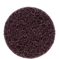 Disque de brossage et de finition Roloc Scotch-Brite, 3" dia., Grain Moyen, Carbure de silicium Fastek