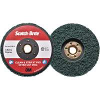 Disque extra coupe  Clean and Strip  XT Pro Scotch-Brite, 4-1/2" dia., Grain Extra grossier, Oxyde d'aluminium Fastek