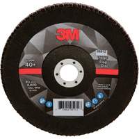 Disque &agrave; lamelles &agrave; changement rapide 769F, 7" x 7/8", Type 29, Grain 40+, Oxyde d'aluminium/C&eacute;ramique Fastek
