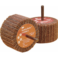 Combi Wheels, 3" Dia. x 1-3/4" W, 1/4" Arbor, Aluminum Oxide Fastek