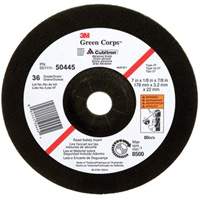Green Corps Depressed Centre Wheel, 7" x 1/8", 7/8" Arbor, Ceramic, Type 27 Fastek