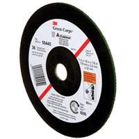 Green Corps Depressed Centre Wheel, 7" x 1/8", 7/8" Arbor, Ceramic, Type 27 Fastek