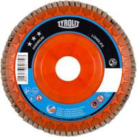 Premium LongLife Flap Disc, 4-1/2" x 7/8", Type 27, 120 Grit, Zirconium Fastek