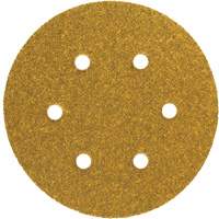 Gold Reserve A296 Paper Hook & Loop Vacuum Disc, 5" Dia., P220/Fine Grit, Aluminum Oxide, C-Weight Fastek