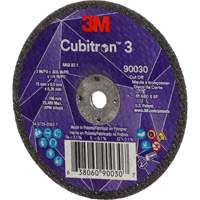 Meule &agrave; tronçonner Cubitron 3, 3" x 0,035", Arbre de 1/4", Type T1, C&eacute;ramique, 21000 Tr/min Fastek