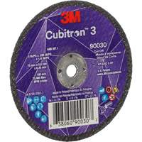 Meule &agrave; tronçonner Cubitron 3, 3" x 0,035", Arbre de 1/4", Type T1, C&eacute;ramique, 21000 Tr/min Fastek