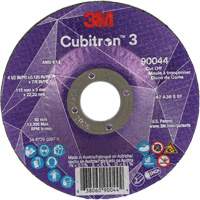Cubitron 3 Cut-Off Wheel, 4-1/2" x 1/8", 7/8" Arbor, Type T27, Ceramic, 13300 RPM Fastek