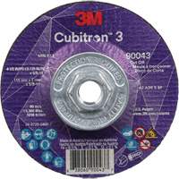 Cubitron 3 Cut-Off Wheel, 4-1/2" x 1/8", 5/8"-11 Arbor, Type T27, Ceramic, 13300 RPM Fastek