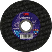 Cubitron 3 Cutting Disc, 5" x 9/32", 3/8" Arbor, Type 41 Fastek