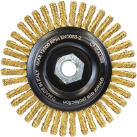Spark-Free Brass Wire Wheel, 5" Dia. x 5/8"-11 Arbor Fastek