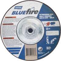 BlueFire Grinding & Cutting Wheel, 7" x 1/8", 5/8"-11 Arbor, Type 27, Zirconia Alumina Fastek