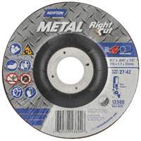 Metal RightCut Right Angle Cut-Off Wheel, 4-1/2" x 0.045", 7/8" Arbor, Type 27, Aluminum Oxide, 13580 RPM Fastek