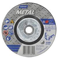 Metal Grinding & Cutting Wheel, 4-1/2" x 1/8", 5/8"-11 Arbor, Type 27, Aluminum Oxide Fastek