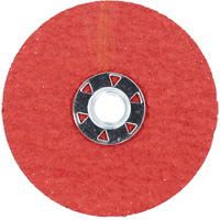 Blaze F980 Speed-Change Fastener Fiber Locking Disc, 4-1/2" Dia., 24 Grit, Ceramic Alumina Fastek