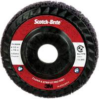 Scotch-Brite Clean and Strip XT Pro Disc XO-DC, 4-1/2" Dia., Extra Coarse Grit, Silicon Carbide Fastek