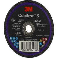 Cubitron 3 Cut-Off Wheel, 3" x 0.063", 3/8" Arbor, Ceramic Fastek