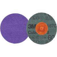 Cubitron 3 Roloc Fibre Disc, 2" Dia., 60+ Grit, Ceramic Fastek