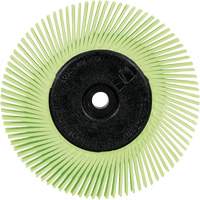 Scotch-Brite Type A Precision Radial Bristle Brush PN-RB with Adapter, Ceramic, 50+ Grit, 6" Dia. Fastek