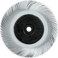 Scotch-Brite Type C Precision Radial Bristle Brush PN-RB with Keyway Core, Ceramic, 120+ Grit, 6" Dia. Fastek