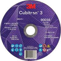 Cubitron 60+ Grit 3 Cut-Off Wheel, 6" x 0.045", 7/8" Arbor, Type T1, Ceramic, 10200 RPM Fastek