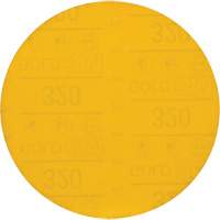 Hookit Gold Abrasive Disc, 6" Dia., 320 Grit, Aluminum Oxide, C-Weight Fastek