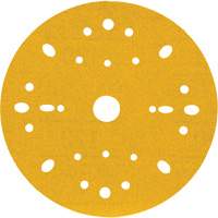 Hookit Gold Abrasive Disc, 6" Dia., 120 Grit, Aluminum Oxide, C-Weight Fastek