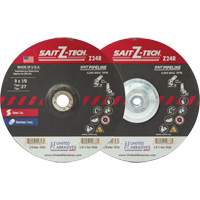 Sait Z-Tech Pipeline High Performance Wheel, 6" x 1/8", 5/8"-11 Arbor, Zirconium, Type 27 Fastek
