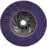 Disque &agrave; lamelles Cubitron 3 1169F, 5" x 5/8"-11, Type T27, Grain 60+, C&eacute;ramique Fastek