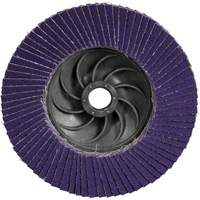 Disque &agrave; lamelles Cubitron 3 1169F, 5" x 5/8"-11, Type T27, Grain 80+, C&eacute;ramique Fastek