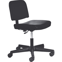 Steno Chairs, Vinyl, Black, 250 lbs. Capacity Fastek