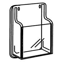 Literature Displays, Wall Mount, 9 Slots, Plastic, 30" W x 2" D x 36-7/8" H Fastek