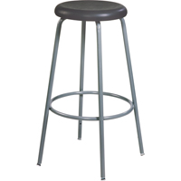 500 Series Stool, Stationary, Adjustable, 20" - 28", Polyurethane Seat, Black Fastek