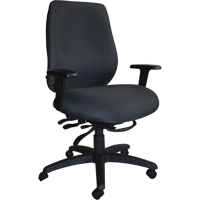 Chaises ergonomiques robustes Cierra , Tissu, Noir, Capacit&eacute; 400 lb Fastek