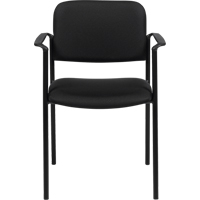 Stacking Chairs, Fabric, 32" High, 300 lbs. Capacity, Black Fastek