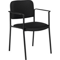 Stacking Chairs, Fabric, 32" High, 300 lbs. Capacity, Black Fastek
