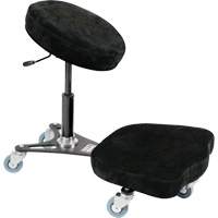 Flex™ Ergonomic Welding Chair, Mobile, Adjustable, Fabric Seat, Black/Grey OP427 | Fastek