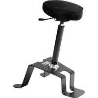 TA200™ Industrial Grade Ergonomic Chair, Sit/Stand, Adjustable, 24" - 34", Vinyl Seat, Black/Grey OP494 | Fastek
