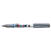Dura-Ink&reg; #15 Permanent Marker, Fine, Silver Fastek