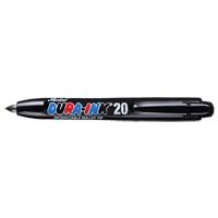 Dura-Ink&reg; #20 Permanent Marker, Fine, Black Fastek