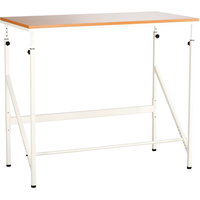 Elevate™ Adjustable Desk, Stand-Alone Desk, 50" H x 48" W x 24" D, Brown OP660 | Fastek