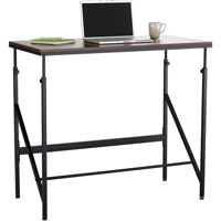 Elevate™ Adjustable Desk, Stand-Alone Desk, 50" H x 48" W x 24" D, Walnut OP661 | Fastek